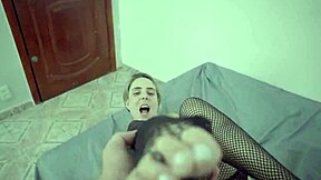 double cumshot in footjob
