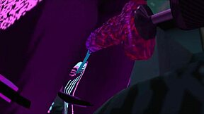 littlevrslut sucks big cock and rides dildo machine