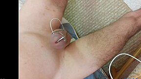 Estim Handsfree Orgasm With Big Cock Bondage