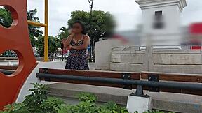 slut waits at mall then fucks stranger doggystyle