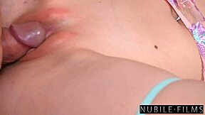 busty redhead begs for anniversary creampie surprise