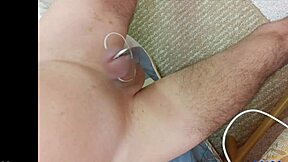 Estim Handsfree Orgasm With Big Cock Bondage