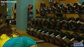 Busty latina milf bianca bailee rides gym trainers bbc hard