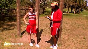 Shimmyshow episode features cheerleader anastasia rose