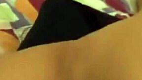 horny young girl shows big ass