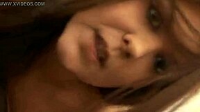 horny young girl shows big ass