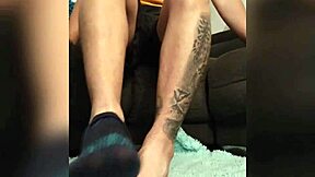 Tomas styl shows his feet after walking all day