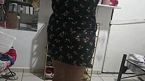 Chubby BBW Mommy Cleans The Room Thoroughly