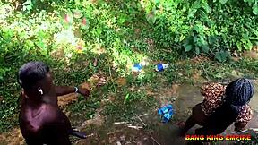 outdoor sex with ebony village maiden