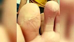 Tomas styl shows his feet after walking all day