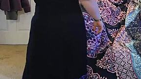 Bbw Dance And Strip In Black Dress