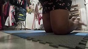 Chubby BBW Mommy Cleans The Room Thoroughly