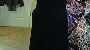 Bbw Dance And Strip In Black Dress