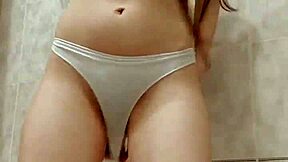 Pissing girl i really want to pee i undress and pee in the bath right through my panties and then i squeeze them into your mouth