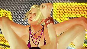 Nina gets pounded by mature latin woman in fantasy scene