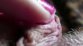 Big Clit Closeup View During Intense Orgasm