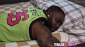 Personal Trainer Brings Bbc Player Into Bedroom And Rubs Him Down!