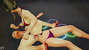 Nina gets pounded by mature latin woman in fantasy scene