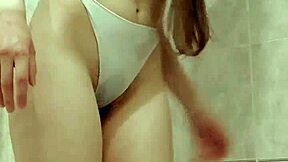 Pissing girl i really want to pee i undress and pee in the bath right through my panties and then i squeeze them into your mouth