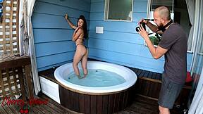 i asked him to take photos but i actually wanted to fuck sex in the bathtub - squirt and underwater scenes full video - cherry adams