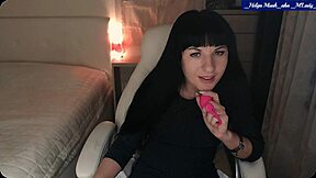 Helga Muah strips and teases with ass wiggling