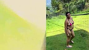 delicious outdoor blowjob by horny milf