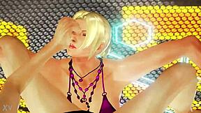 Nina gets pounded by mature latin woman in fantasy scene