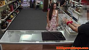 Cocksucking Pawn Babe Rides Pawnbrokers Cock In Hidden Cam