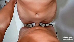 step mom helps step son cum on her pussy