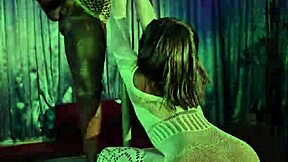Sexy striptease wit my roomie for a high roller pull his fat cock out n started stroking