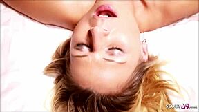 Mega ass milf tanja enjoys young german threesome