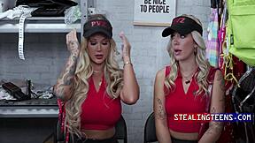 Two broke blondes shoplifter edition