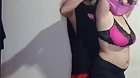passionate strip and ride ends in facial and titjob