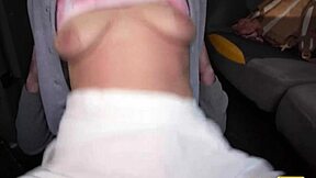Fake taxi - i fucked my former college student in the back of my cab