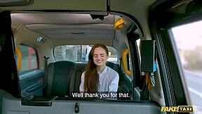 Fake taxi - i fucked my former college student in the back of my cab