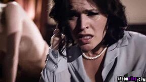 Krissy Lynn Caught Her Cheating Husband Fucking Their Babysitter But Eventually Joins In