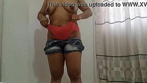 How delicious my step daughter dances sexy getting naked and her pussy looks wet