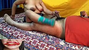 Desi bhabhi tight pussy cheats on husband with sons friend