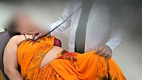 doctor checking patient and got tempted