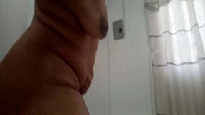 How delicious my step daughter dances sexy getting naked and her pussy looks wet