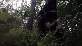 i fuck stepsister mouth in woods to hide