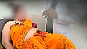 doctor checking patient and got tempted
