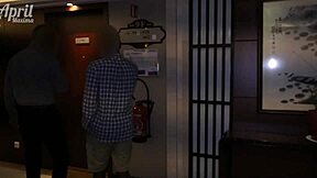 hot japanese girl april maxima got fucked hard by 2 big black cocks extreme rough bbc pounding