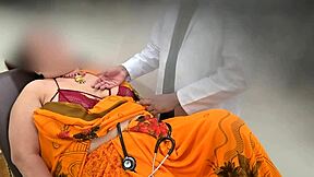 doctor checking patient and got tempted