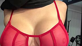 Italian big tits milf artemisia love shows her juicy boobs in bra