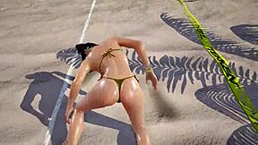 tk8 ryona xiaoyu gold bikini
