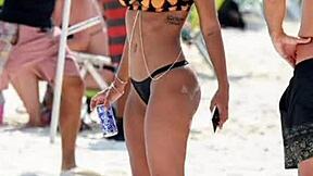 anitta looks hot on beach