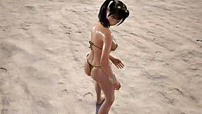 tk8 ryona xiaoyu gold bikini