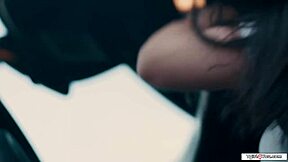 Asian shemale kasey kei licks tied up buttplugged latin gf