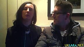 Stockings milf sucks a big british cock in high definition